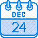 December Calendar Days Time And Date Icon