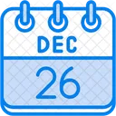 December Calendar Days Time And Date Icon