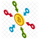 Decentralized Exchange Decentralization In Bitcoin Bitcoin Network Icon