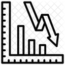 Decline Chart Deteriorating Economy Lose アイコン
