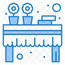 장식 테이블 연회 장식 아이콘
