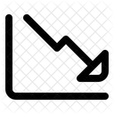 Decrease Graph  Icon