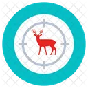 Animal Hunting Deer Target Focus Icon