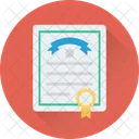 Certificate Diploma Deed Icon