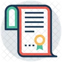 Degree Diploma Certificate Icon