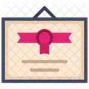 Degree Certificate Contract Icon