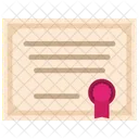 Degree Certificate Contract Icon