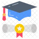 Degree Diploma Certificate Icon