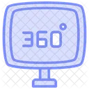 Degree Duotone Line Icon Icon