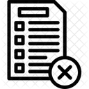 페이지 문서 용지 삭제 아이콘