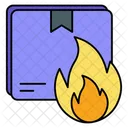 Burn Delivery Shipping Icon