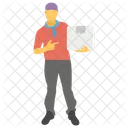 Delivery Man Door Delivery Delivery Services Icon