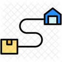 Logistics Route Path Icon