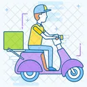 Scooter Delivery Shipment Cargo アイコン