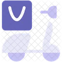 Thermal Bag Food Delivery Shipping Icon