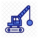 Demolition Crane Crane Lifting Icon