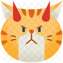 Demon Emoticon Cat アイコン