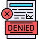 Denied Declined Document アイコン