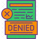 Denied Declined Document アイコン