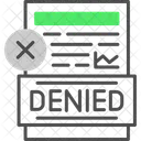 Denied Declined Document アイコン