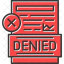 Denied Declined Document アイコン