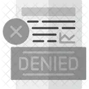 Denied Declined Document アイコン