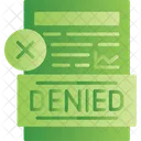 Denied Declined Document アイコン