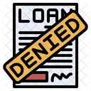 Denied Loan Rejected アイコン