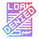 Denied Loan Rejected アイコン