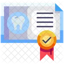 Dental Certificate  Icon