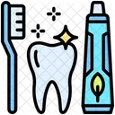 Dental Hygiene Tooth Toothbrush Icon