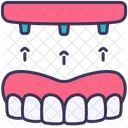 Screw Dentures Dental Icon