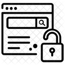 Desbloquear Sitio Web Contrasena De Cuenta Contrasena De Usuario Icono
