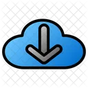 Descarga En La Nube Descarga En La Nube Guardado En La Nube Icono