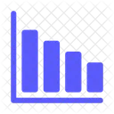 Descending bar chart  アイコン