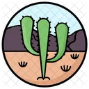 Wild Plant Desert Succulent Cactus Icon