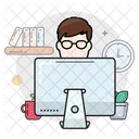 Desktop Mann Buro Symbol