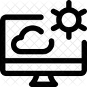 Desktop Cloud Setting Cloud Setting Computer Setting Icon