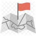 Destination Location Map Flag Icon