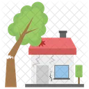 Forest Destruction Home Destruction Earthquake Icon