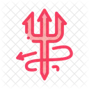 Halloween Devil Trident Icon