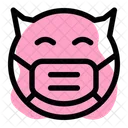 Devil Smile Emoji With Face Mask Emoji アイコン