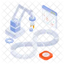 Devops Process Robotics Coding Icon