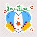 Devotion Patriotism Love Chicago 아이콘