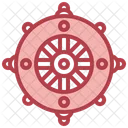 Dharma Wheel Dharma Chakra Buddhism Wheel Icon