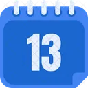 Dia 13 Dia 13 Numero 13 Icono