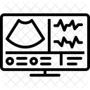 Diagnostic Ultrasonic Checking Icon