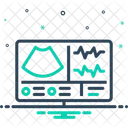 Diagnostic Ultrasonic Checking Icon