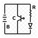 Diagrama de capacitor  Ícone