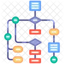 Diagrama de flujo  Icono